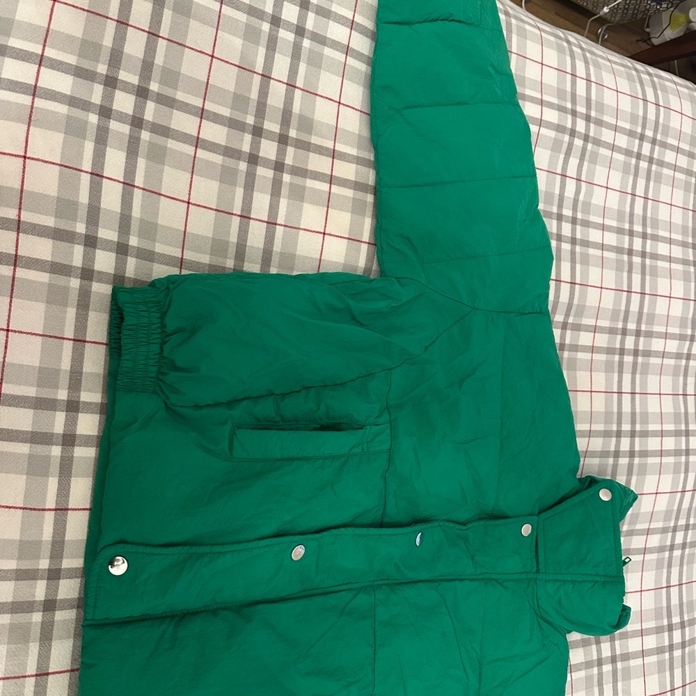 Free People Green Puffer Jacket - Picture 9 of 14